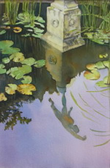 Tranquility Watercolour by Gill Harwood